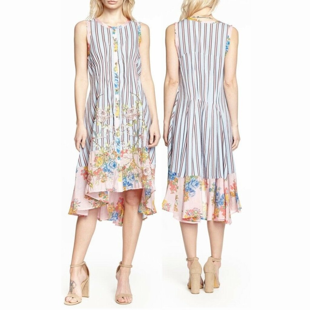 Aratta My Dear Dress Hi-Low Hem Nwt Boho